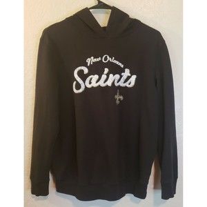 NFL New Orleans Saints Womens Hooded Sweatshirt Sz Medium